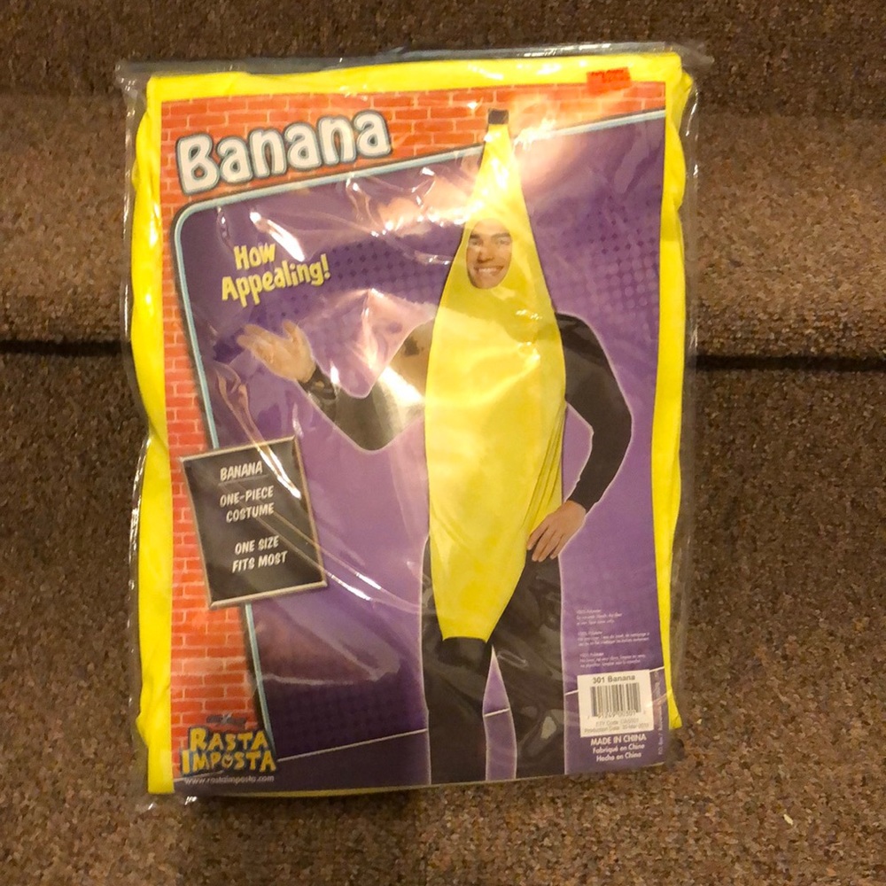 NWT adult/teen/preteen sized banana costume
